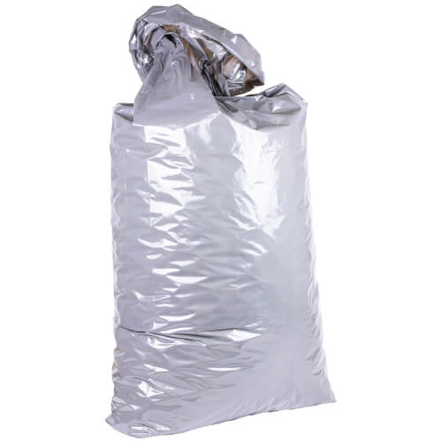 Laundry bags made of PE light gray